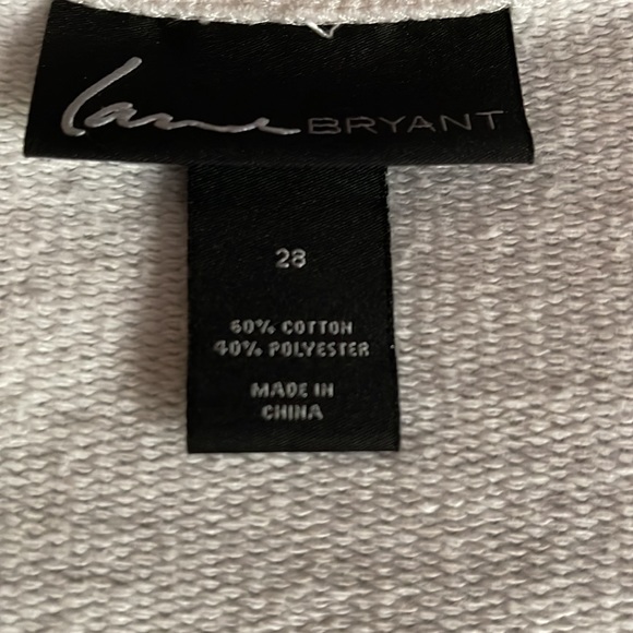 Lane Bryant, varsity like sweatshirt/jacket. Full front zipper. - Picture 3 of 4